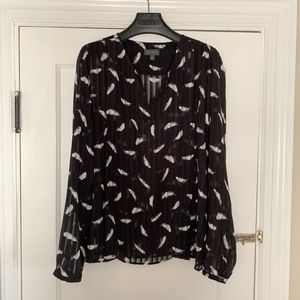 The Limited - Top / Blouse - Black & White